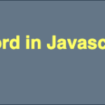 this keyword in javascript