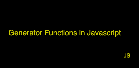 Generators function
