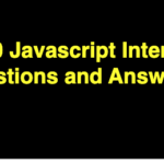 Javascript Interview questions