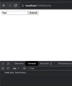 Template Reference Variable